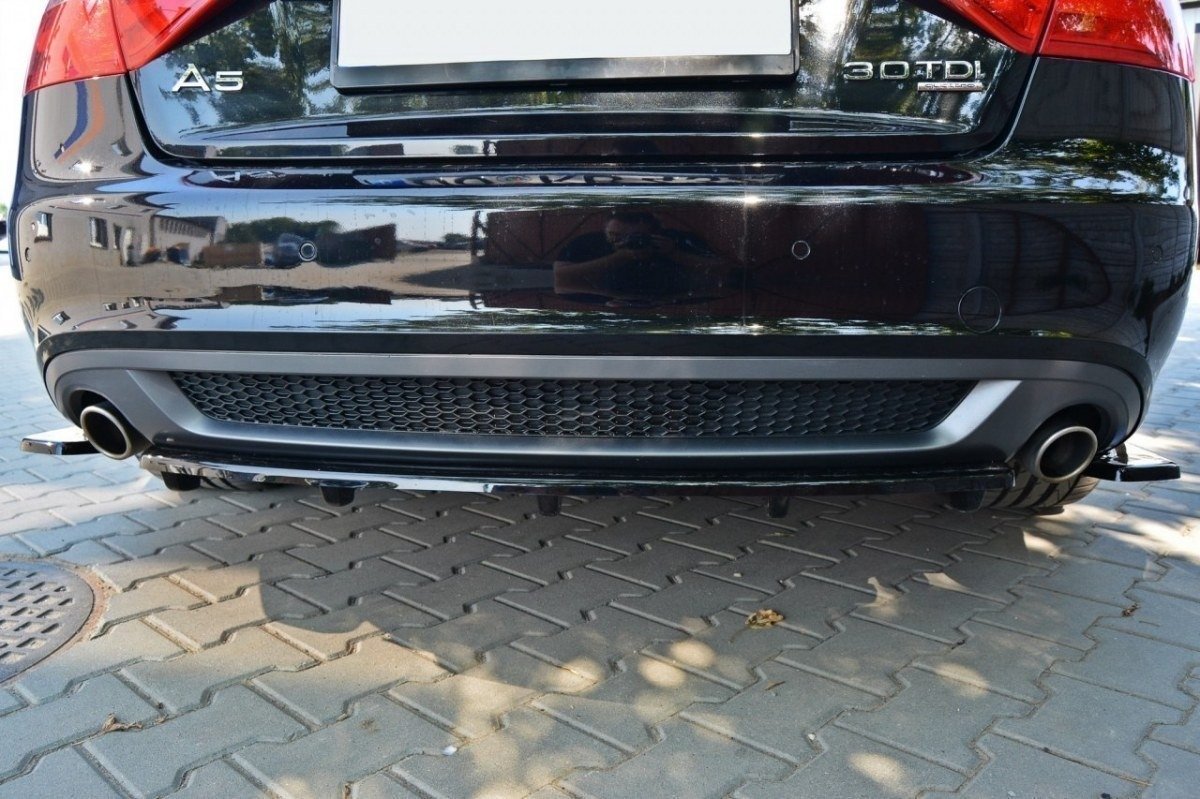 Mittlerer Diffusor Heck Ansatz für AUDI A5 S-LINE DTM LOOK Carbon Look