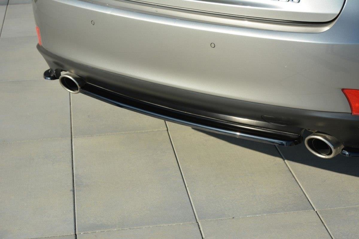Mittlerer Diffusor Heck Ansatz für Lexus IS Mk3 T  schwarz matt