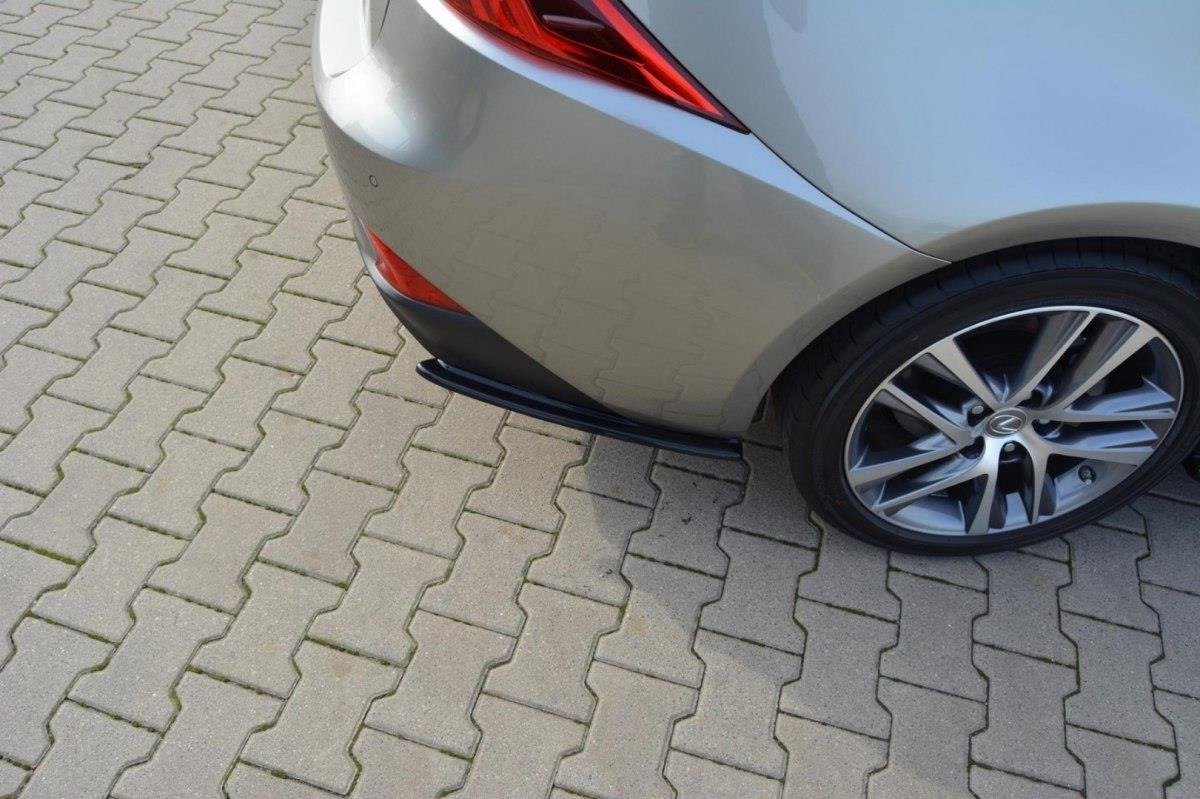 Heck Ansatz Flaps Diffusor für Lexus IS Mk3 Facelift T Carbon Look