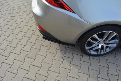 Heck Ansatz Flaps Diffusor für Lexus IS Mk3 Facelift T schwarz Hochglanz