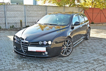 Front Ansatz für v.2 ALFA ROMEO 159 schwarz Hochglanz