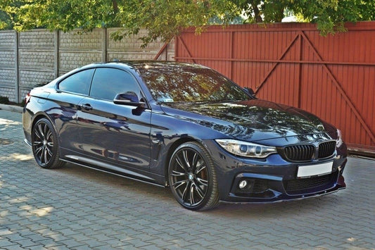 Seitenschweller Ansatz für BMW 4er F32 M Paket schwarz matt