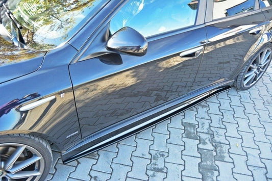 Seitenschweller Ansatz für ALFA ROMEO 159 TI schwarz Hochglanz