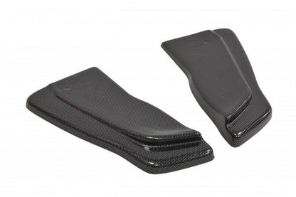 Heck Ansatz Flaps Diffusor für RENAULT CLIO III RS schwarz Hochglanz