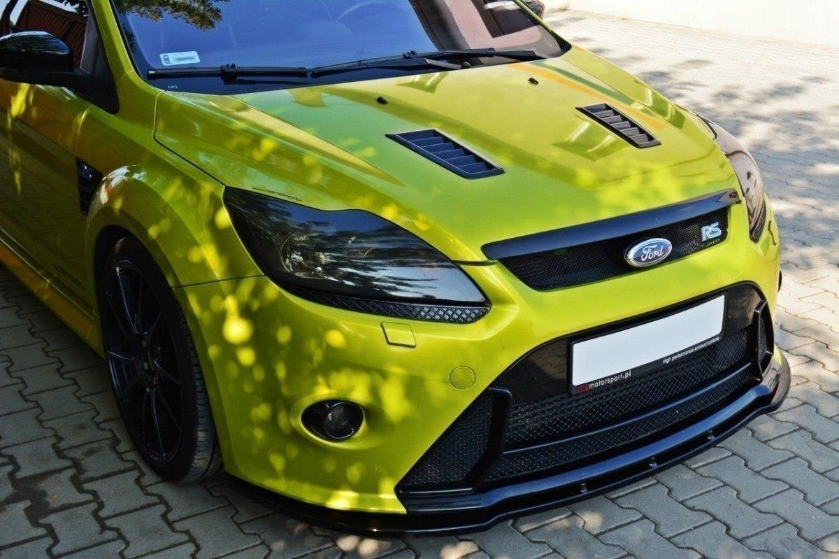 Front Ansatz V.1 für Ford Focus RS Mk2 schwarz Hochglanz