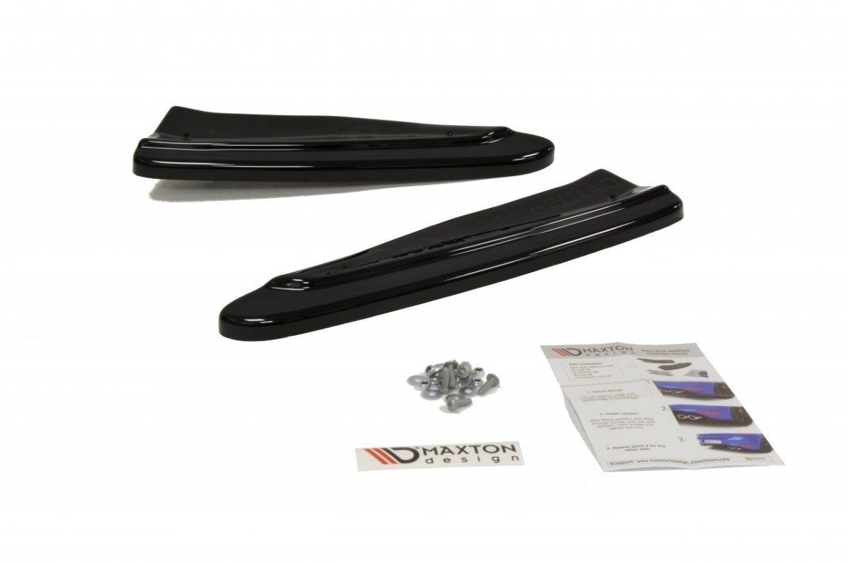 Heck Ansatz Flaps Diffusor für Chevrolet Camaro V SS - US, EU Version vor Facelift schwarz matt