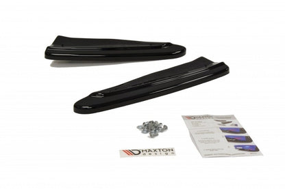 Heck Ansatz Flaps Diffusor für Chevrolet Camaro V SS - US, EU Version vor Facelift schwarz matt