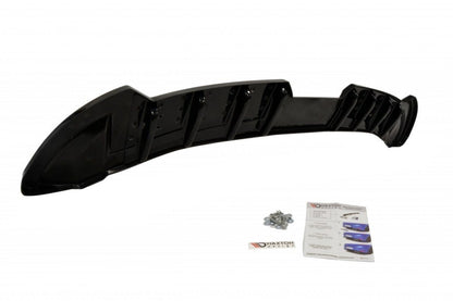 Diffusor Heck Ansatz für SEAT IBIZA 4 SPORTCOUPE (vor Facelift) DTM LOOK schwarz Hochglanz