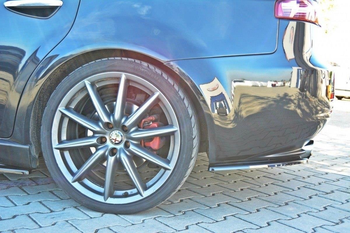 Heck Ansatz Flaps Diffusor für ALFA ROMEO 159 schwarz matt