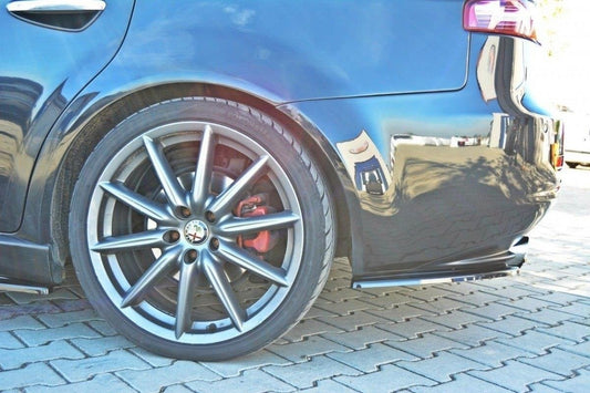 Heck Ansatz Flaps Diffusor für ALFA ROMEO 159 schwarz matt