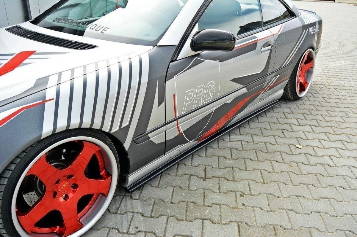 Seitenschweller Ansatz für MERCEDES CL-KLASSE C215 Carbon Look