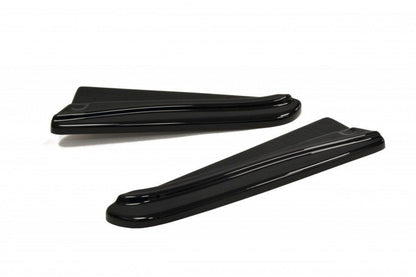 Heck Ansatz Flaps Diffusor für JAGUAR XF X250 SPORTBRAKE schwarz matt