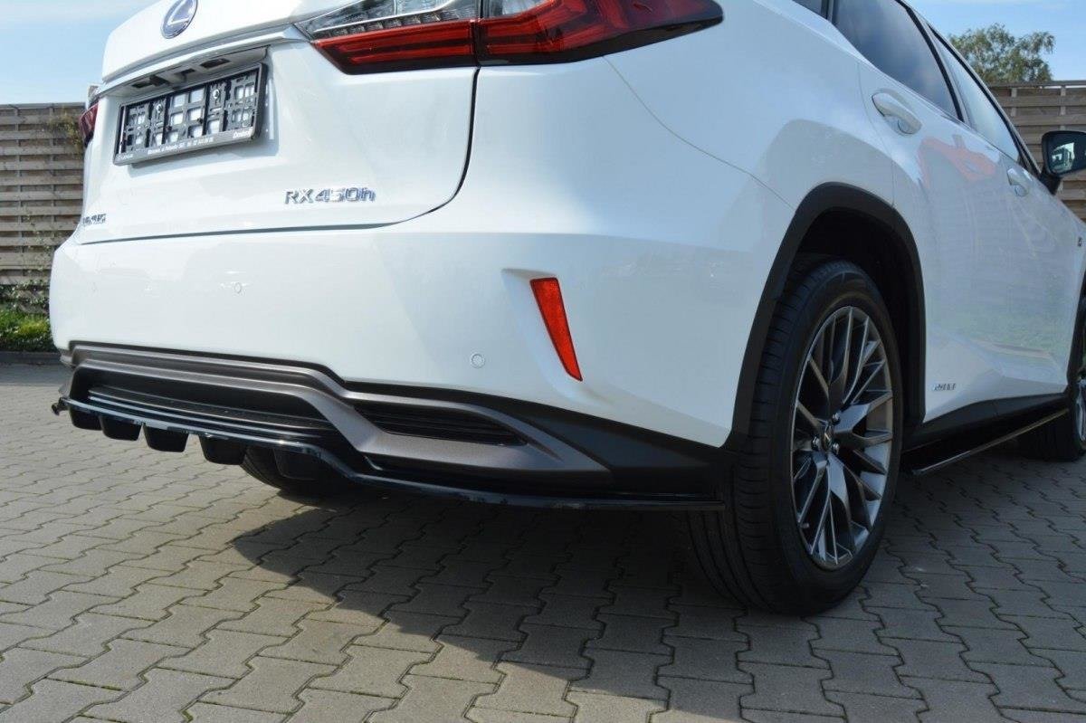Mittlerer Diffusor Heck Ansatz für Lexus RX Mk4 H DTM LOOK Carbon Look