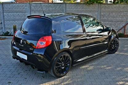 Spoiler CAP für RENAULT CLIO MK3 RS schwarz Hochglanz