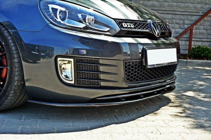Front Ansatz für VER.2 VW GOLF 6 GTI Carbon Look