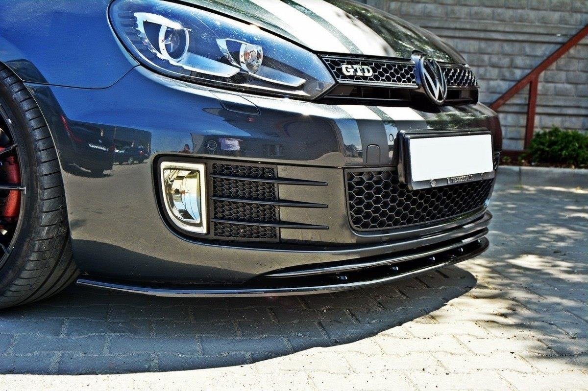 Front Ansatz für VER.2 VW GOLF 6 GTI schwarz Hochglanz