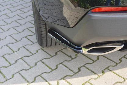 Heck Ansatz Flaps Diffusor für Lexus NX Mk1 T schwarz matt