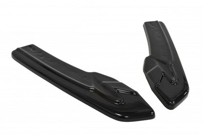 Heck Ansatz Flaps Diffusor für AUDI A5 S-LINE Facelift Carbon Look