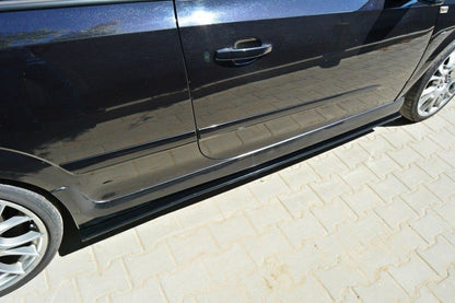 Seitenschweller Ansatz für OPEL ASTRA H (FOR OPC / VXR) schwarz matt