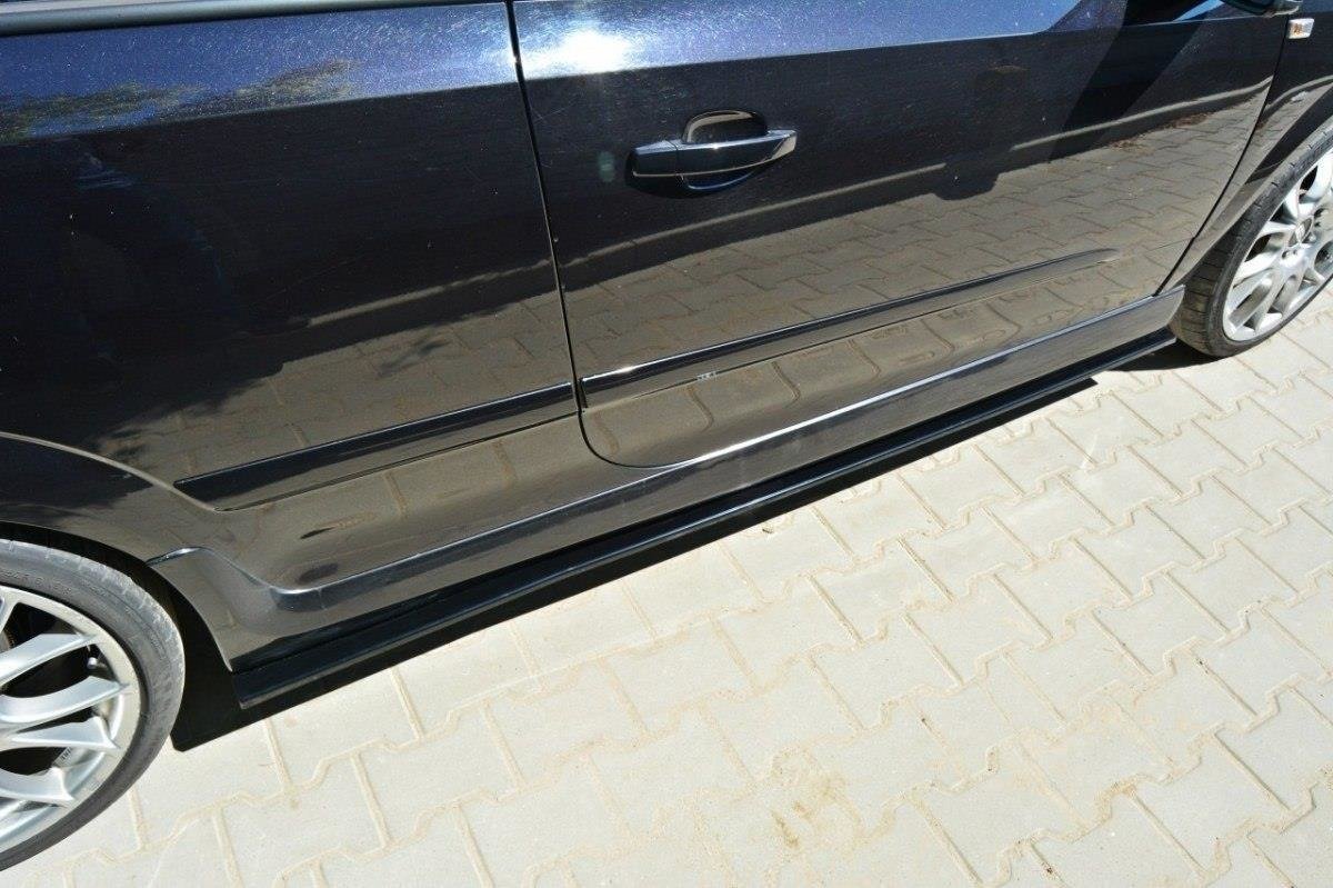Seitenschweller Ansatz für OPEL ASTRA H (FOR OPC / VXR) schwarz Hochglanz
