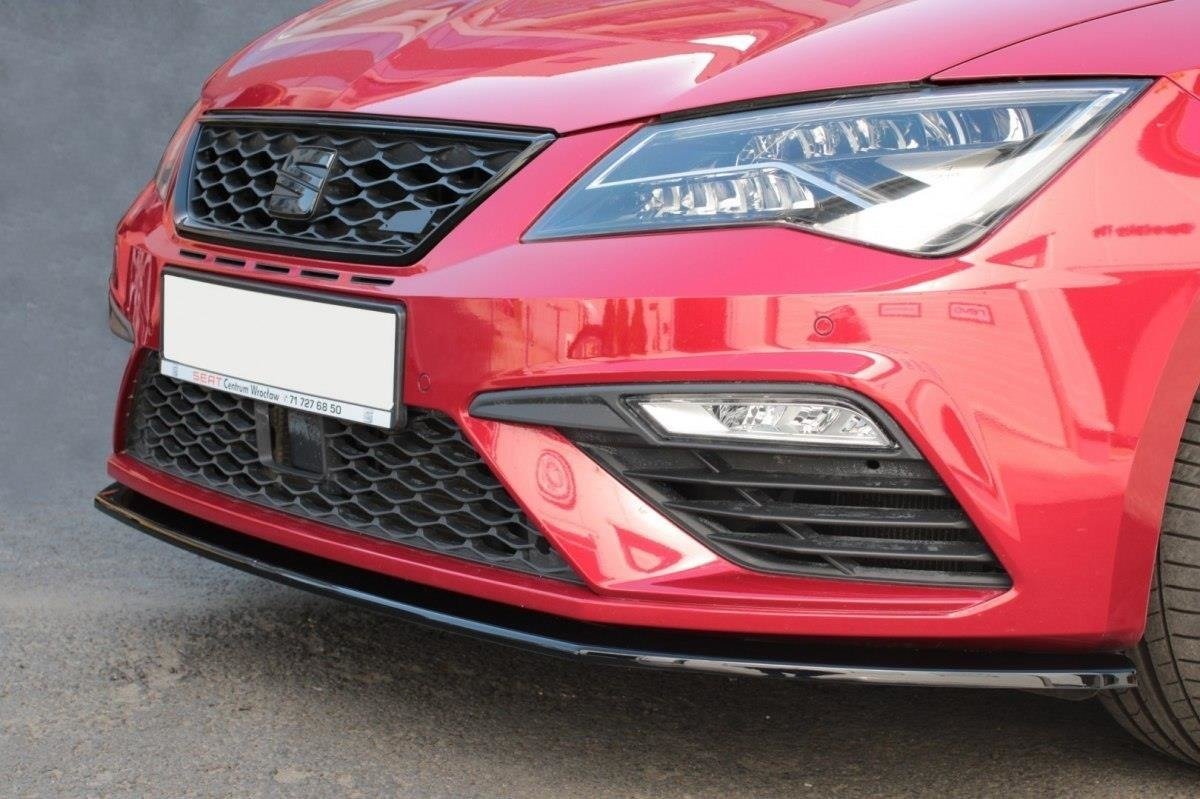 Front Ansatz für v.1 Seat Leon Mk3 Cupra/ FR Facelift schwarz matt