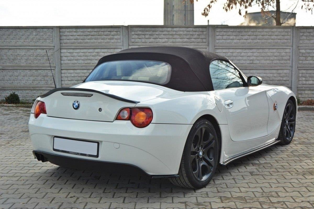 Heck Ansatz Flaps Diffusor für BMW Z4 E85 / E86 vor Facelift schwarz matt