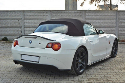 Heck Ansatz Flaps Diffusor für BMW Z4 E85 / E86 vor Facelift schwarz matt