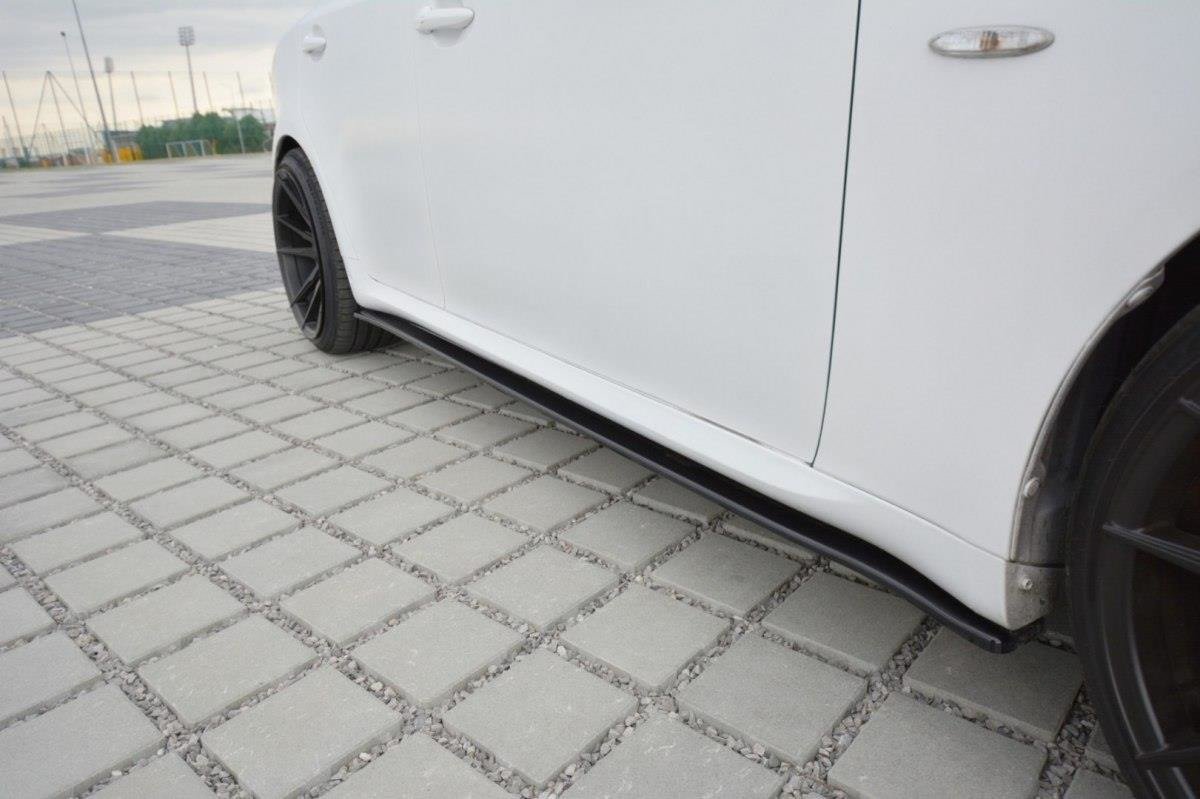 Seitenschweller Ansatz für Lexus IS Mk2 schwarz Hochglanz