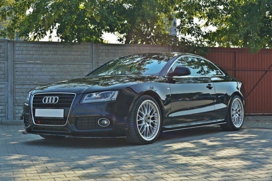 Seitenschweller Ansatz für Audi S5 / A5 / A5 S-Line 8T / 8T FL schwarz Hochglanz