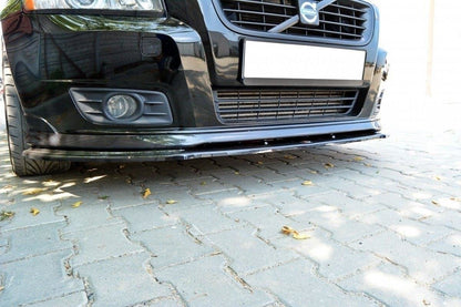 Front Ansatz für v.1 VOLVO V50F R-DESIGN schwarz Hochglanz