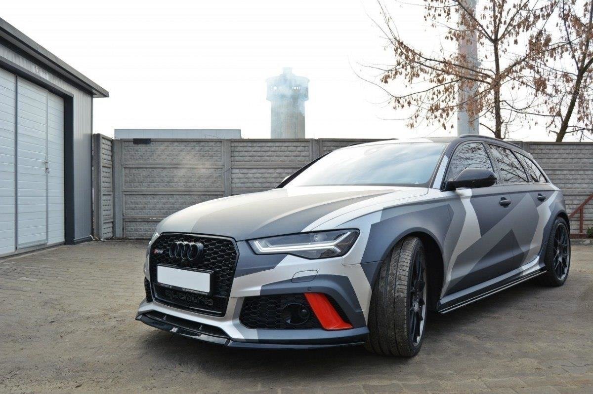 Front Ansatz V.2 für Audi RS6 C7 / C7 FL Carbon Look