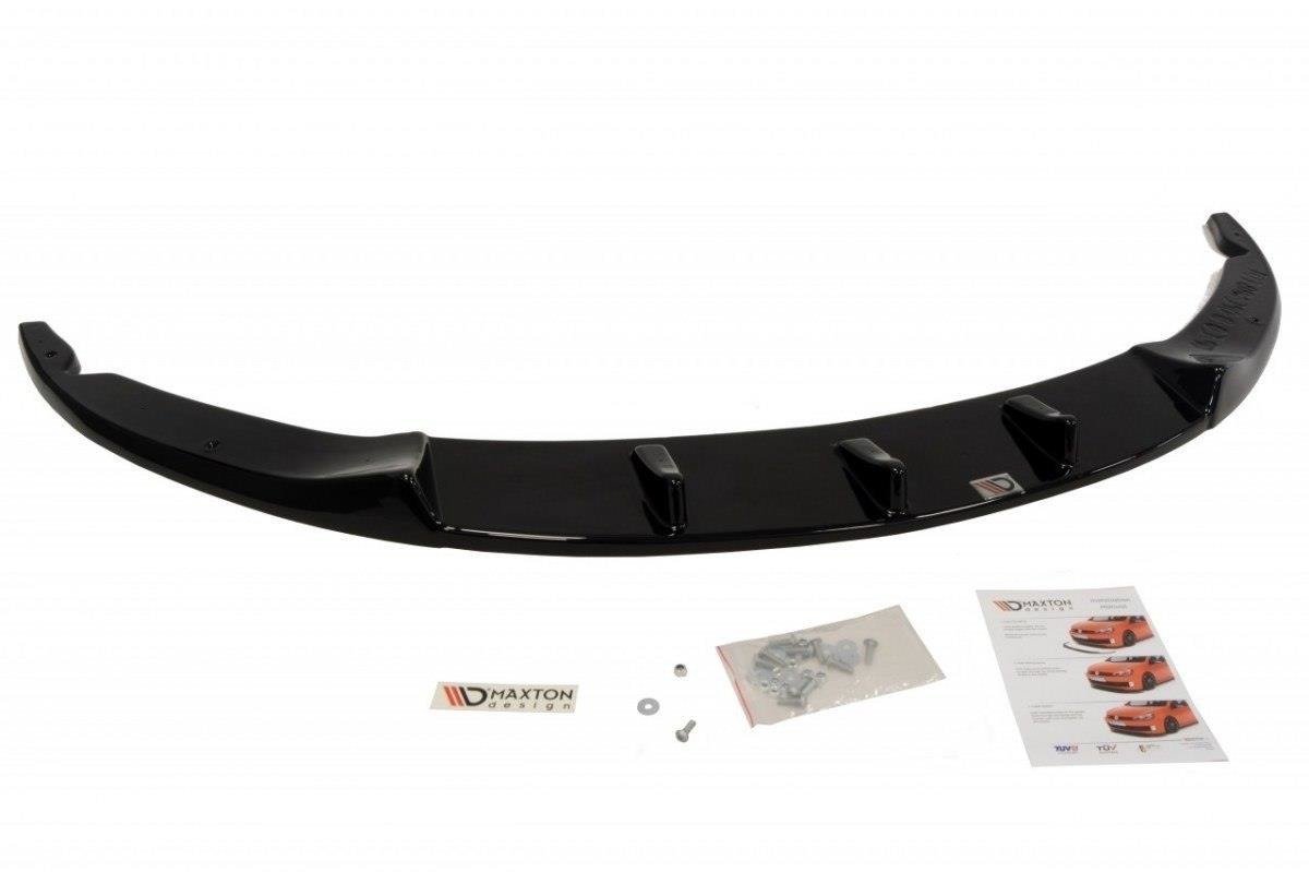 Front Ansatz für OPEL CORSA D NÜRBURG (FÜR OPC / VXR STOßSTANGE) schwarz Hochglanz
