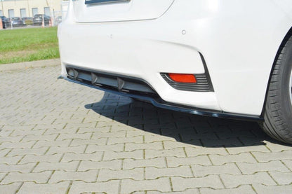 Mittlerer Diffusor Heck Ansatz für Lexus CT Mk1 Facelift  schwarz matt