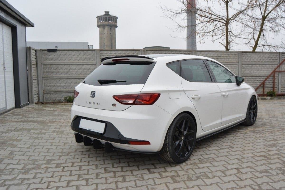 Spoiler CAP für SEAT LEON III FR schwarz Hochglanz