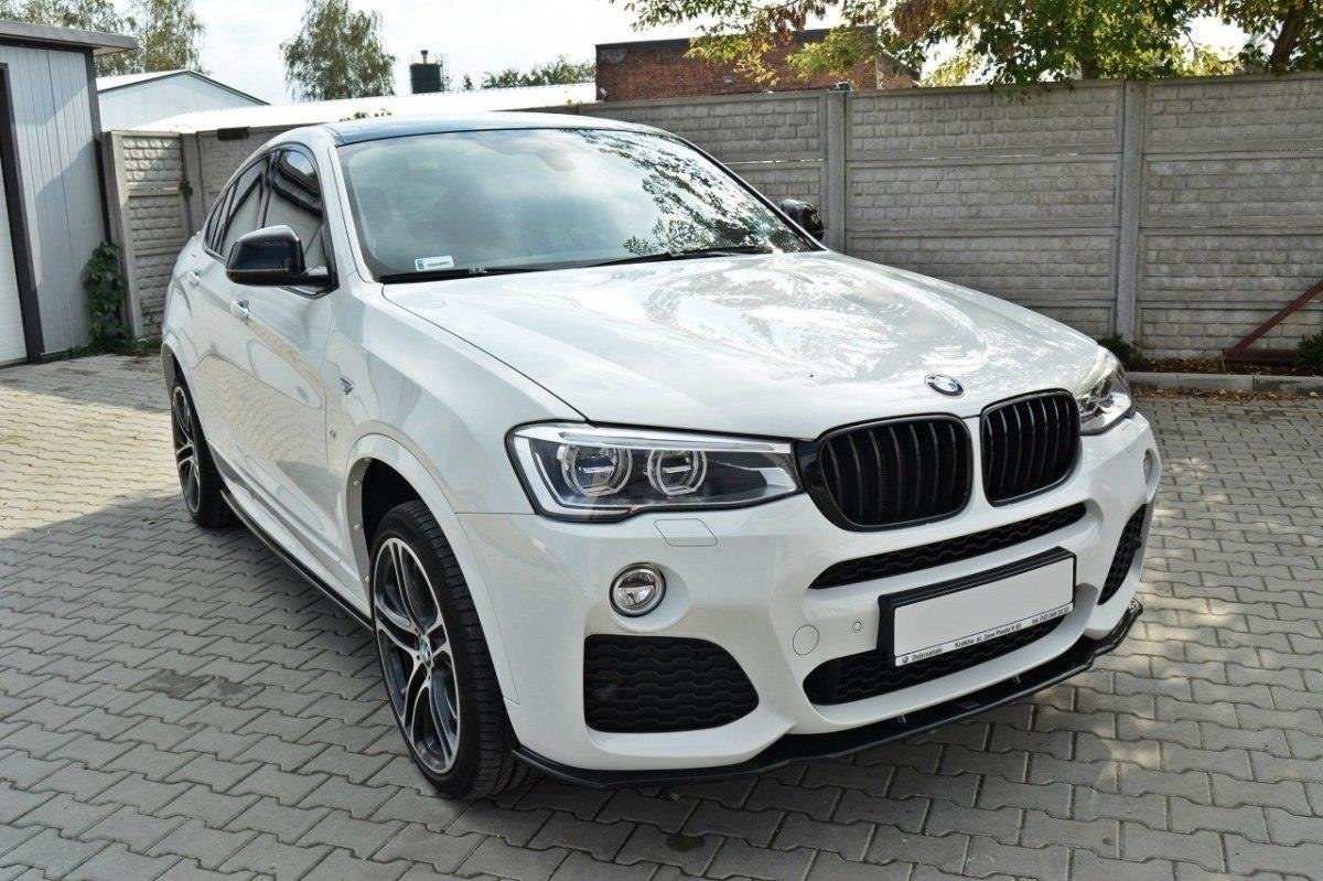 Front Ansatz für BMW X4 M Paket schwarz Hochglanz