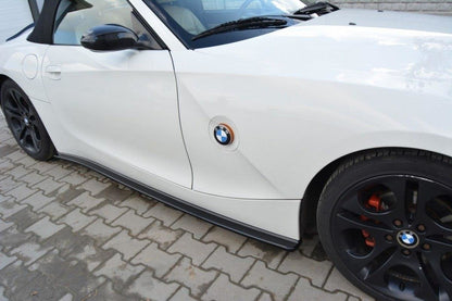 Seitenschweller Ansatz für BMW Z4 E85 / E86 vor Facelift schwarz matt