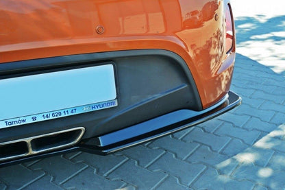 Diffusor Heck Ansatz für Hyundai Veloster schwarz matt