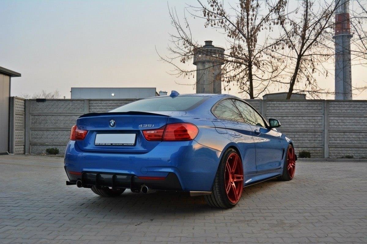 Diffusor Heck Ansatz für Heckschürze für & Heck Ansatz Flaps Diffusor für BMW 4er F32 M Paket