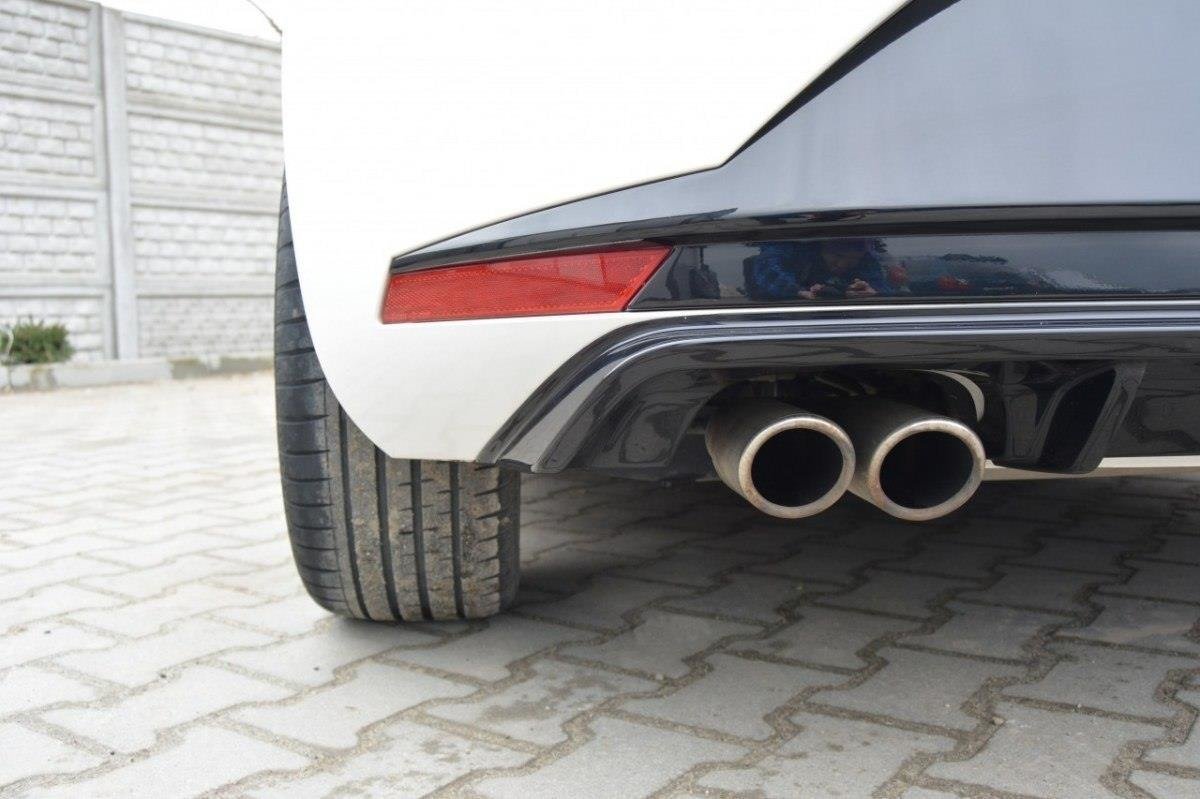 Diffusor Heck Ansatz für SEAT LEON III FR schwarz matt
