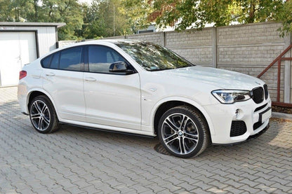 Seitenschweller Ansatz für BMW X4 M Paket schwarz Hochglanz