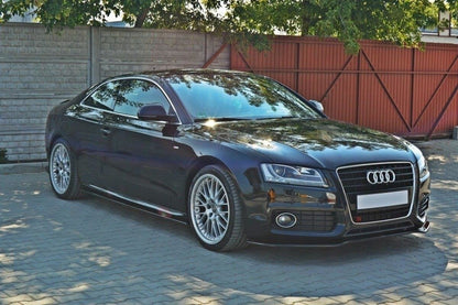 Seitenschweller Ansatz für Audi S5 / A5 / A5 S-Line 8T / 8T FL schwarz matt