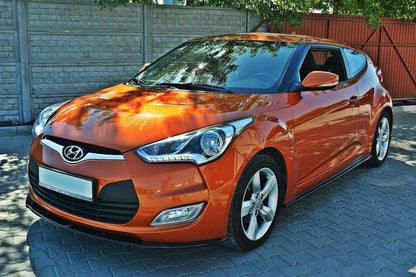 Front Ansatz für Hyundai Veloster Carbon Look