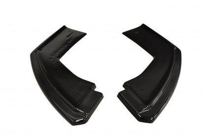 Heck Ansatz Flaps Diffusor für BMW X6 F16 M Paket schwarz Hochglanz
