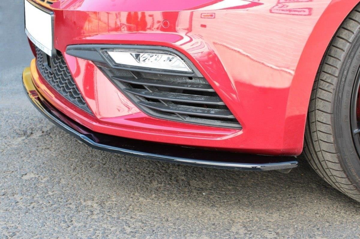 Front Ansatz V.2 für Seat Leon Cupra / FR Mk3 FL schwarz Hochglanz