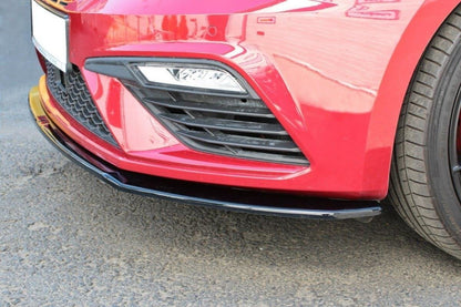 Front Ansatz V.2 für Seat Leon Cupra / FR Mk3 FL schwarz Hochglanz