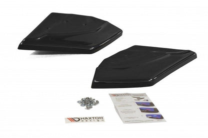 Heck Ansatz Flaps Diffusor für SEAT LEON III CUPRA / FR schwarz Hochglanz