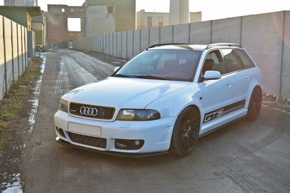 Seitenschweller Ansatz für AUDI RS4 B5 schwarz matt