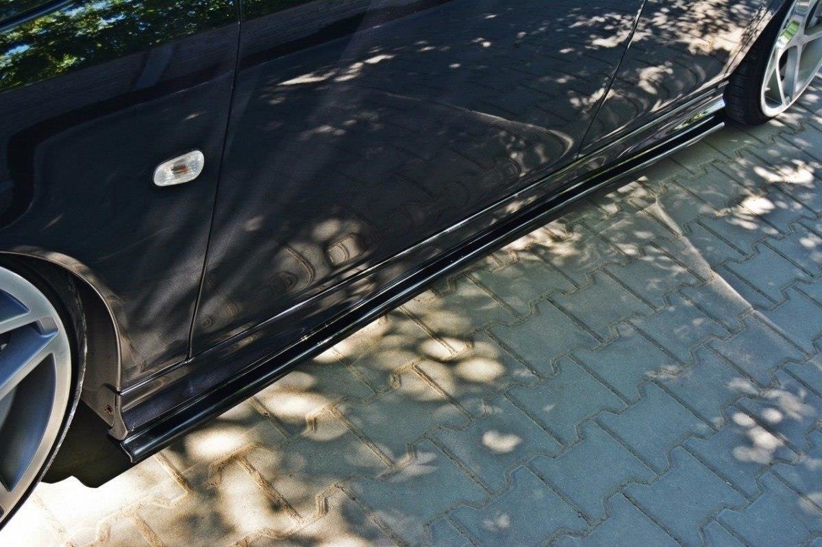 Seitenschweller Ansatz für SAAB 9-3 TURBO X/ Aero Facelift schwarz Hochglanz