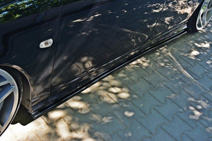 Seitenschweller Ansatz für SAAB 9-3 TURBO X/ Aero Facelift schwarz Hochglanz