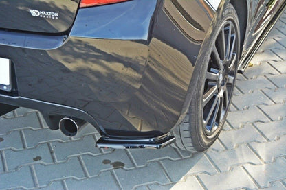 Heck Ansatz Flaps Diffusor für RENAULT CLIO III RS Carbon Look